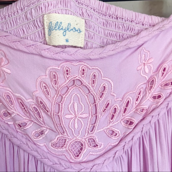 MATERNITY FILLYBOO Boho “Zippora” Embroidered Maxi Strapless Dress - Picture 5 of 13